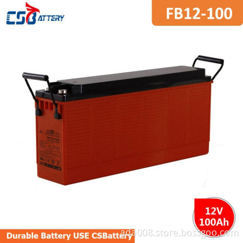 CSBattery 12V100Ah Front terminal Free Maintenance AGM Battery